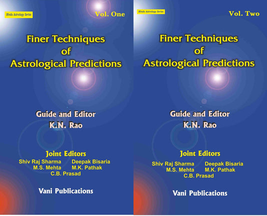 Finer Techniques of Astrological Predictions vol 1,2 By KN Rao