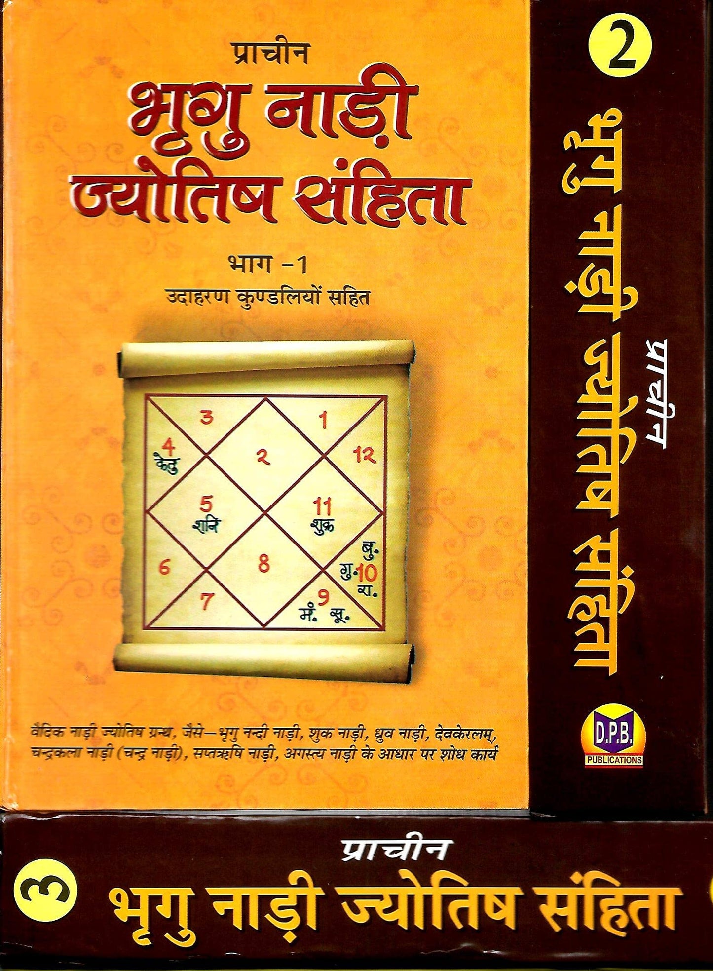 Pracheen Bhrigu Nadi Jyotish Sahita Vol I-II-III (With Horoscopes Examples) - प्राचीन भृगु नाड़ी ज्योतिष संहिता